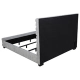 Patricia 58-inch Boucle Upholstered California King Bed Grey - Tampa Furniture Outlet