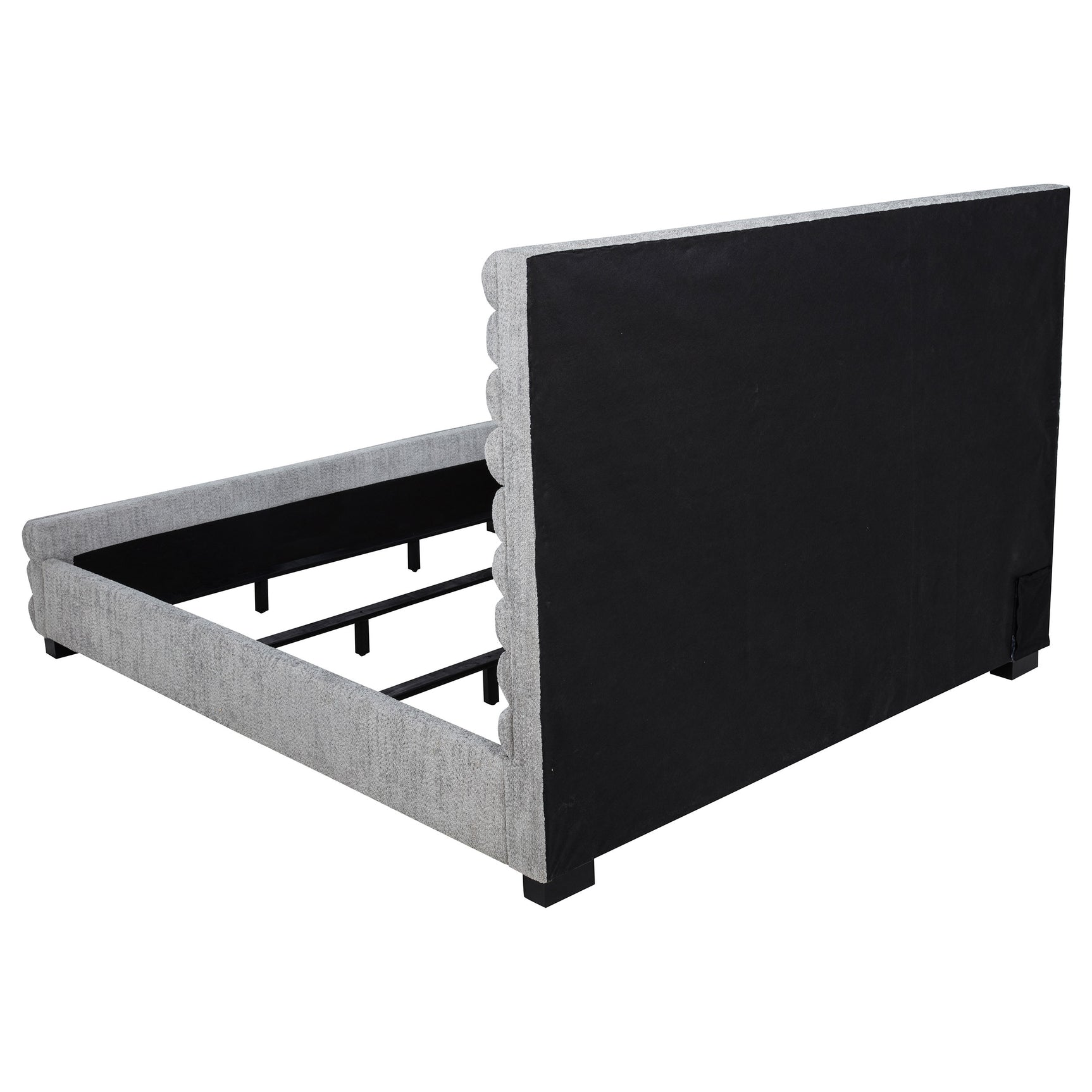 Patricia 58-inch Boucle Upholstered California King Bed Grey - Tampa Furniture Outlet