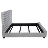 Patricia 58-inch Boucle Upholstered California King Bed Grey - Tampa Furniture Outlet