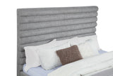 Patricia 58-inch Boucle Upholstered California King Bed Grey - Tampa Furniture Outlet