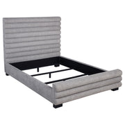 Tampa Furniture Outlet - Coaster - Patricia 58-inch Boucle Upholstered Queen Bed Grey - 300719Q