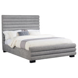 Patricia 58-inch Boucle Upholstered Queen Bed Grey - Tampa Furniture Outlet