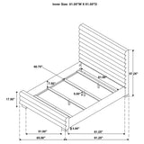 Patricia 58-inch Boucle Upholstered Queen Bed Grey - Tampa Furniture Outlet