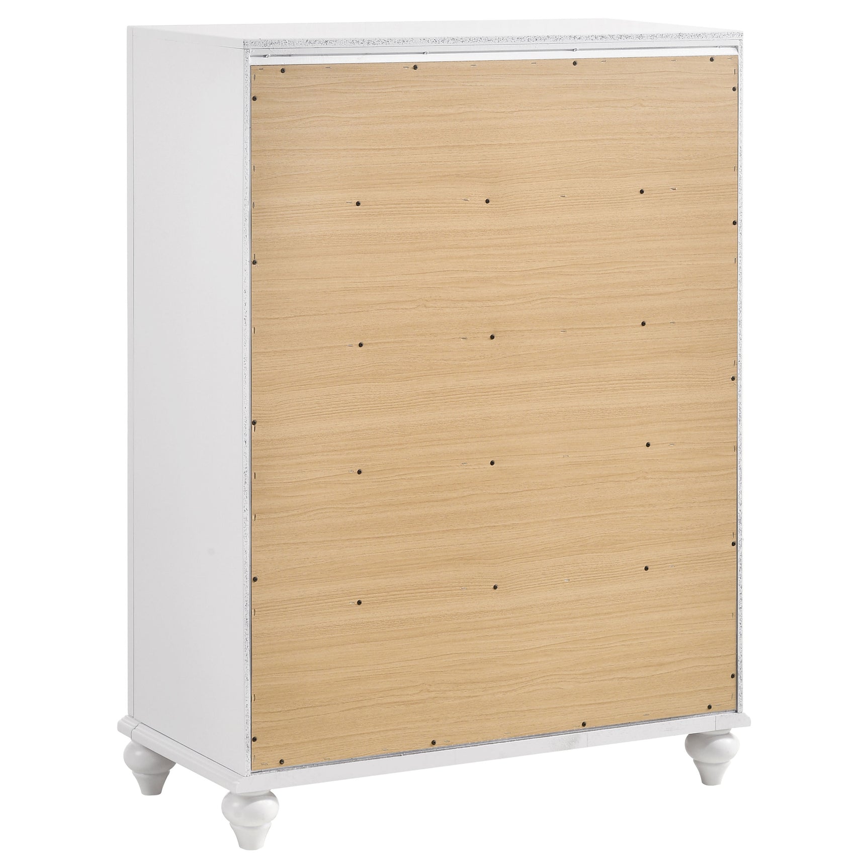 Barzini 5-piece Eastern King Bedroom Set White - Tampa Furniture Outlet