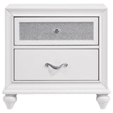 Barzini 4-piece California King Bedroom Set White - Tampa Furniture Outlet