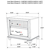Barzini 4-piece California King Bedroom Set White - Tampa Furniture Outlet