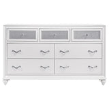 Barzini 5-piece California King Bedroom Set White - Tampa Furniture Outlet
