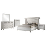 Barzini 5-piece Queen Bedroom Set White - Tampa Furniture Outlet