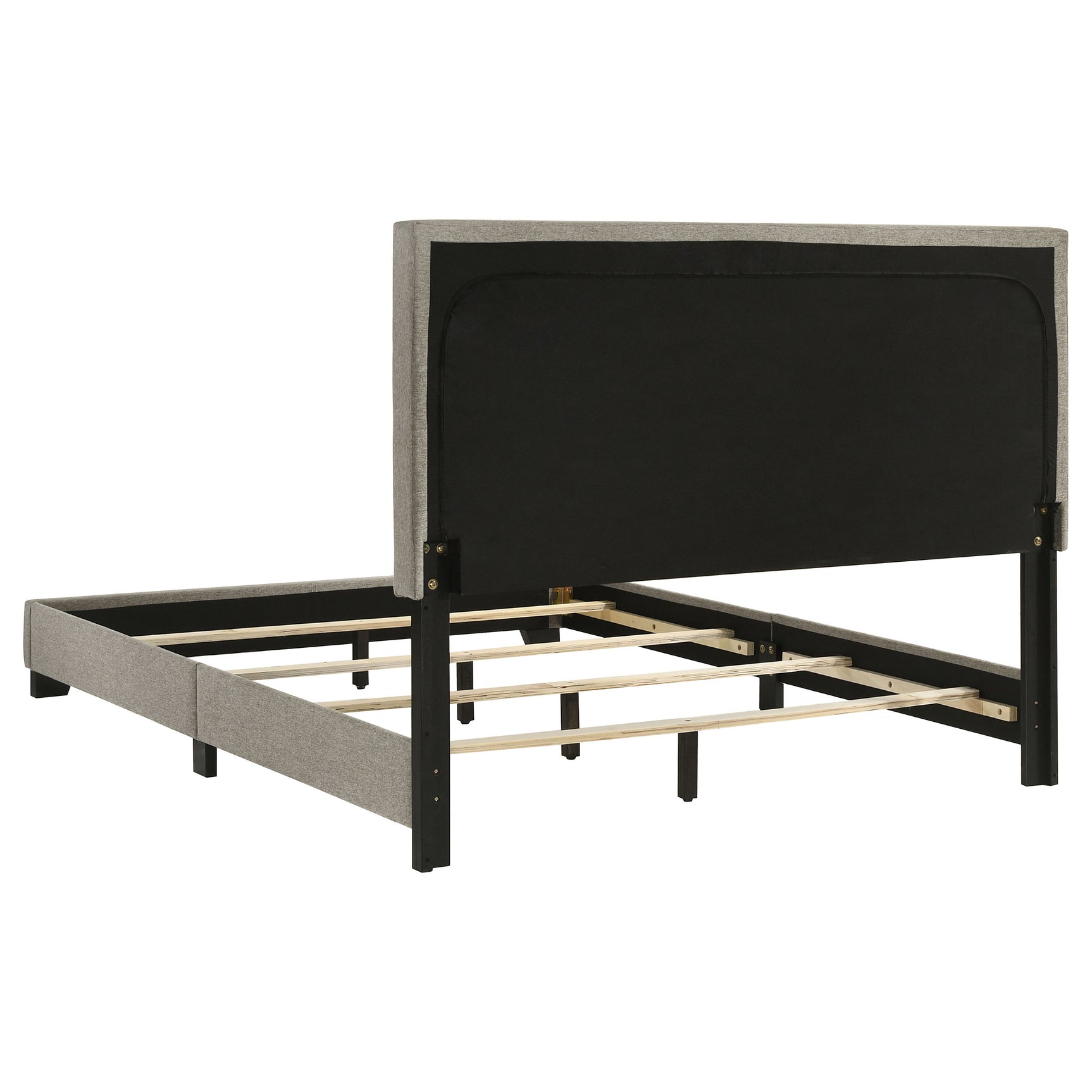 Dorian Fabric Upholstered Full Panel Bed Taupe - Tampa Furniture Outlet
