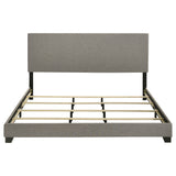 Dorian Fabric Upholstered Eastern King Panel Bed Taupe - Tampa Furniture Outlet