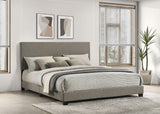Dorian Fabric Upholstered California King Panel Bed Taupe - Tampa Furniture Outlet