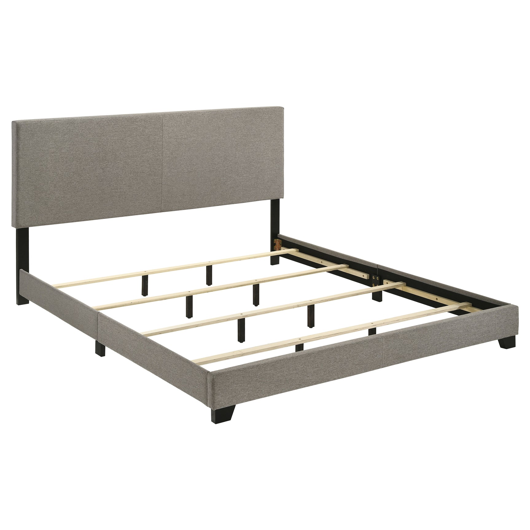 Dorian Fabric Upholstered California King Panel Bed Taupe - Tampa Furniture Outlet