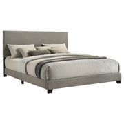 Tampa Furniture Outlet - Coaster - Dorian Fabric Upholstered California King Panel Bed Taupe - 300851KW