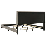 Dorian Fabric Upholstered California King Panel Bed Taupe - Tampa Furniture Outlet