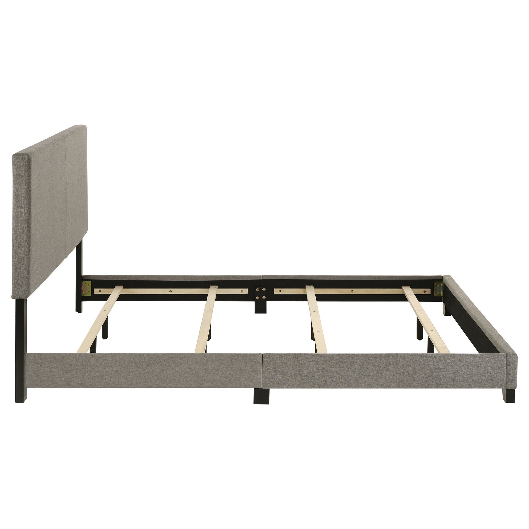 Dorian Fabric Upholstered California King Panel Bed Taupe - Tampa Furniture Outlet
