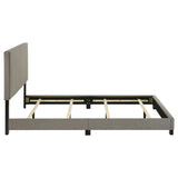 Dorian Fabric Upholstered Queen Panel Bed Taupe - Tampa Furniture Outlet