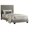 Tampa Furniture Outlet - Coaster - Dorian Fabric Upholstered Twin Panel Bed Taupe - 300851T