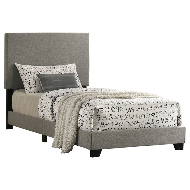 Tampa Furniture Outlet - Coaster - Dorian Fabric Upholstered Twin Panel Bed Taupe - 300851T