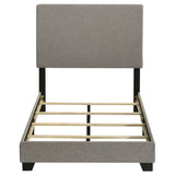 Dorian Fabric Upholstered Twin Panel Bed Taupe - Tampa Furniture Outlet