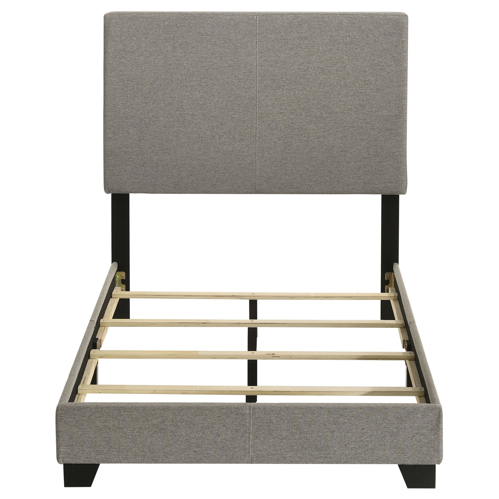 Dorian Fabric Upholstered Twin Panel Bed Taupe - Tampa Furniture Outlet