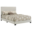 Tampa Furniture Outlet - Coaster - Dorian Fabric Upholstered Full Panel Bed Cream - 300852F