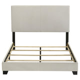 Dorian Fabric Upholstered Full Panel Bed Cream - Tampa Furniture Outlet