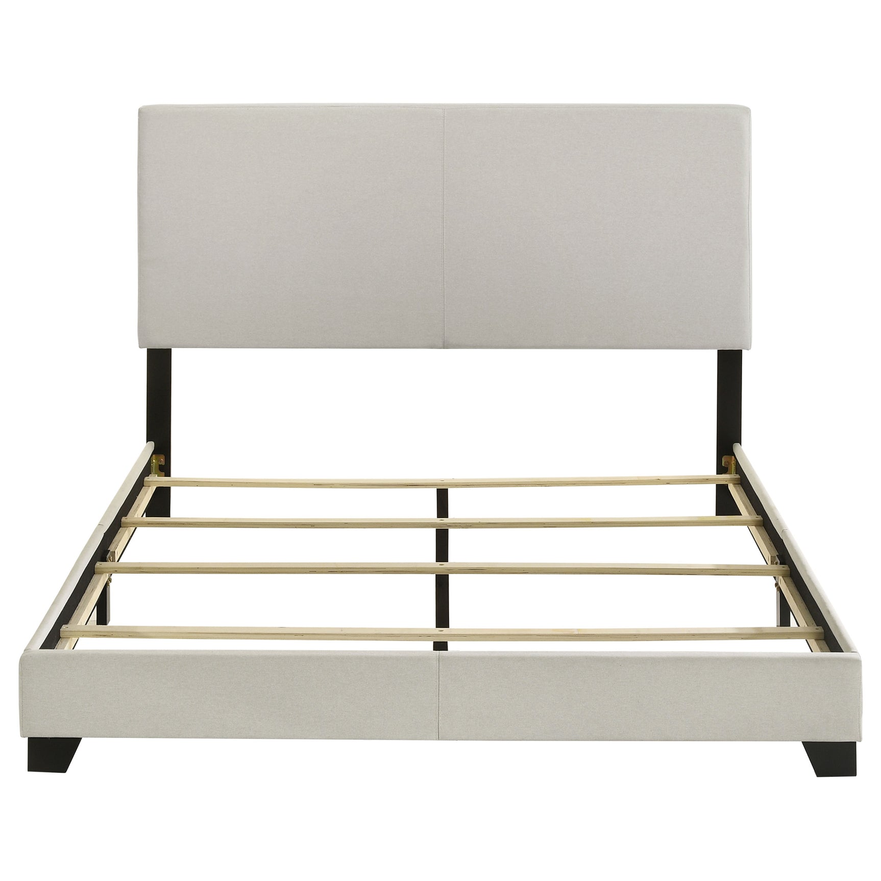 Dorian Fabric Upholstered Queen Panel Bed Cream - Tampa Furniture Outlet