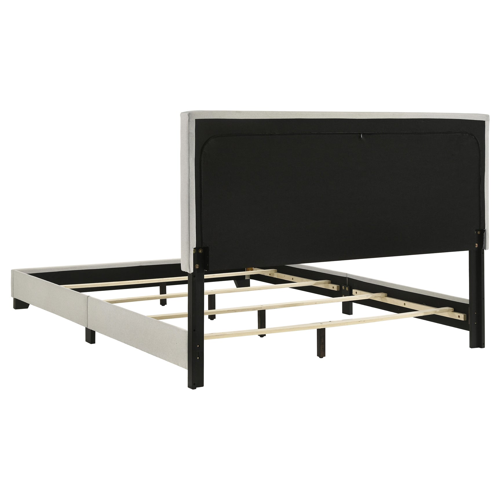 Dorian Fabric Upholstered Queen Panel Bed Cream - Tampa Furniture Outlet
