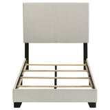 Dorian Fabric Upholstered Twin Panel Bed Cream - Tampa Furniture Outlet