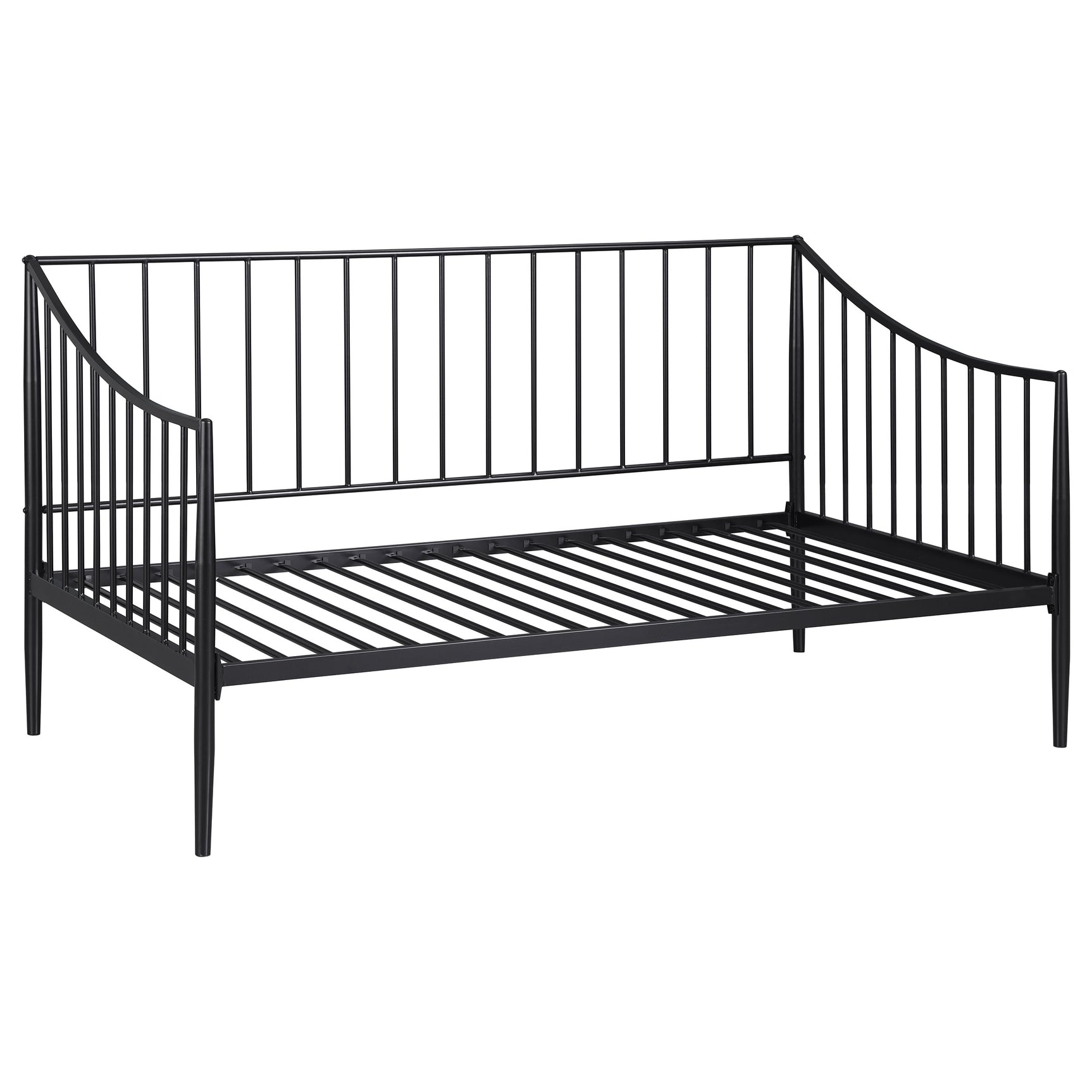 Tampa Furniture Outlet - Coaster - Newbury Metal Twin Daybed Bed Frame Matte Black - 301056