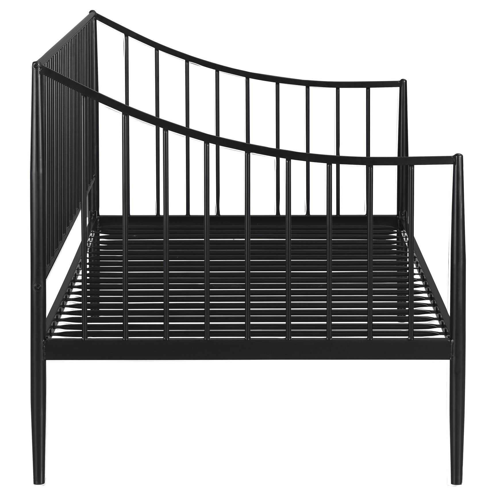 Newbury Metal Twin Daybed Bed Frame Matte Black - Tampa Furniture Outlet