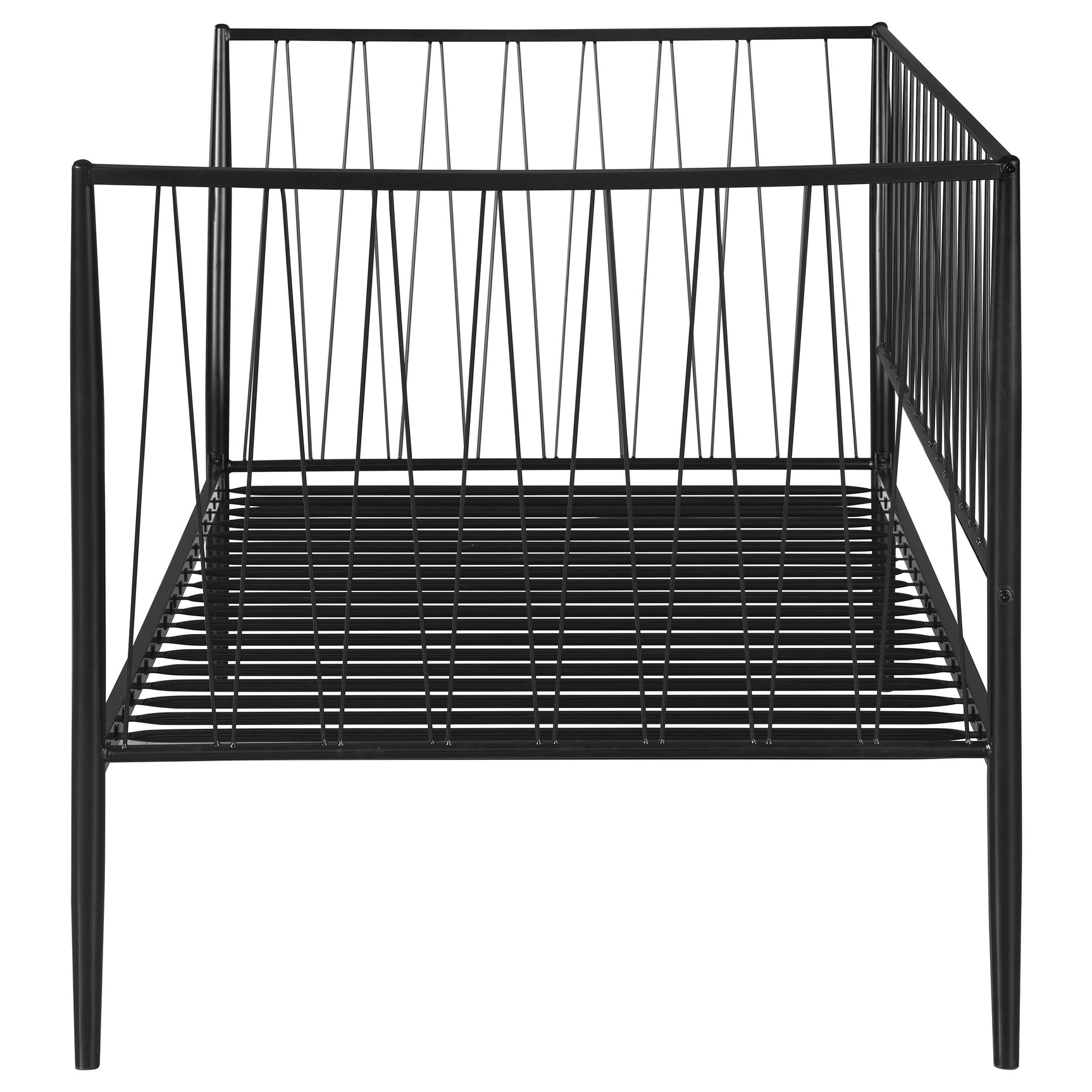 Richland Metal Twin Daybed Bed Frame Matte Black - Tampa Furniture Outlet