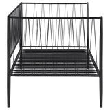 Richland Metal Twin Daybed Bed Frame Matte Black - Tampa Furniture Outlet