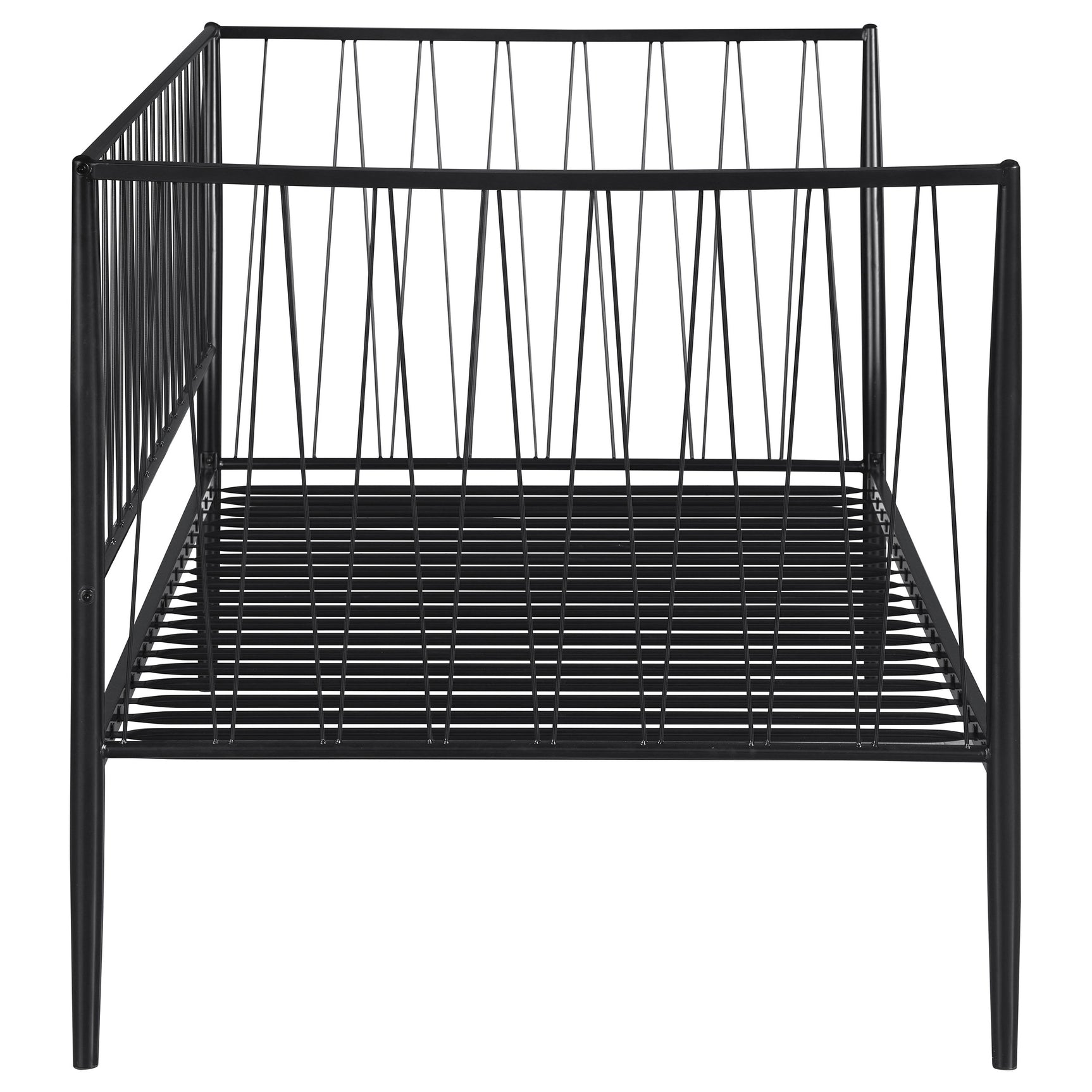 Richland Metal Twin Daybed Bed Frame Matte Black - Tampa Furniture Outlet