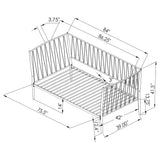 Richland Metal Twin Daybed Bed Frame Matte Black - Tampa Furniture Outlet