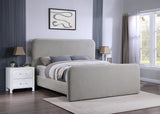 Wren Upholstered Eastern King Panel Bed Grey - Tampa Furniture Outlet