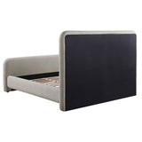 Wren Upholstered Eastern King Panel Bed Grey - Tampa Furniture Outlet