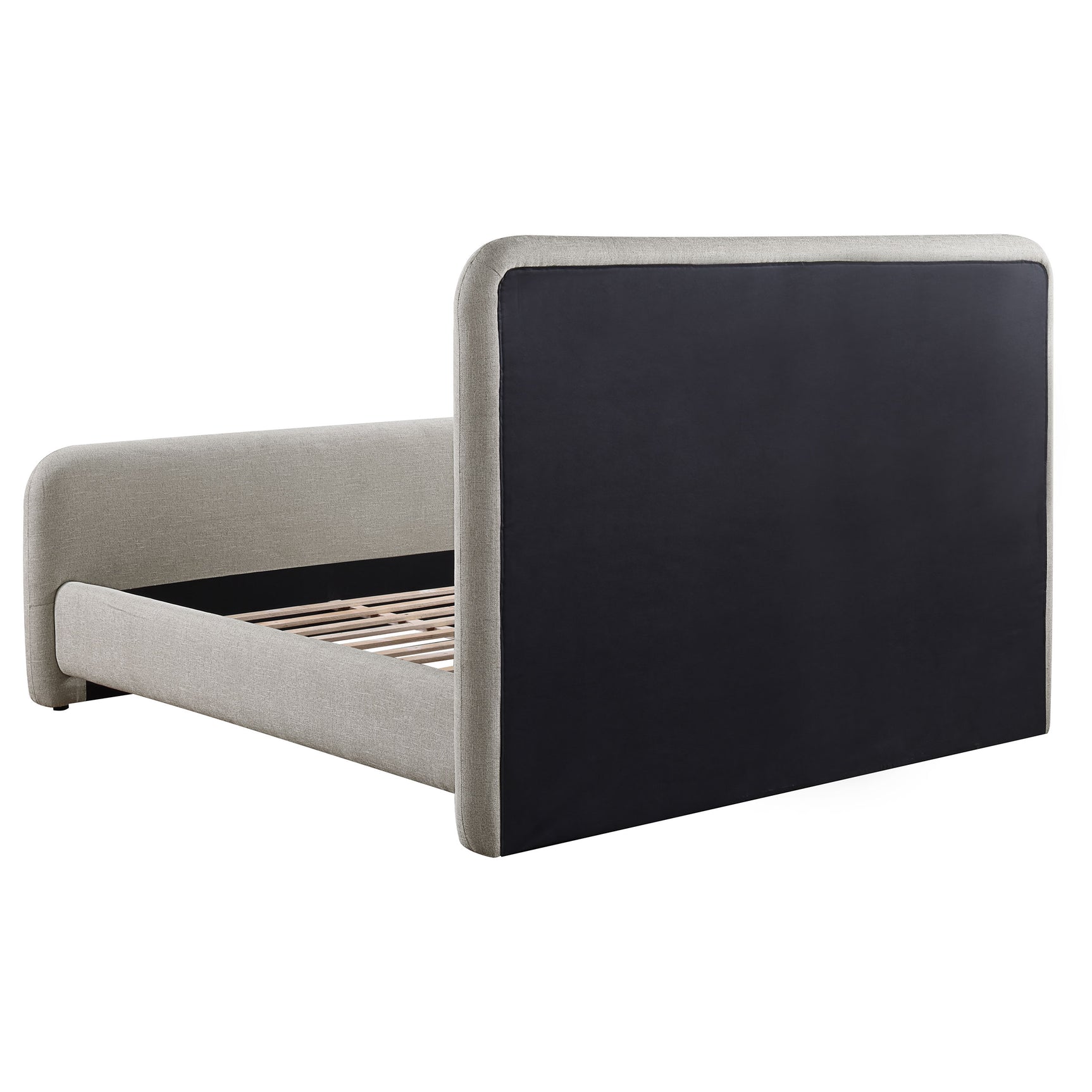 Wren Upholstered Eastern King Panel Bed Grey - Tampa Furniture Outlet