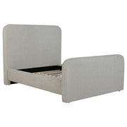 Tampa Furniture Outlet - Coaster - Wren Upholstered Queen Panel Bed Grey - 302052Q
