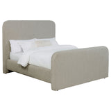 Wren Upholstered Queen Panel Bed Grey - Tampa Furniture Outlet