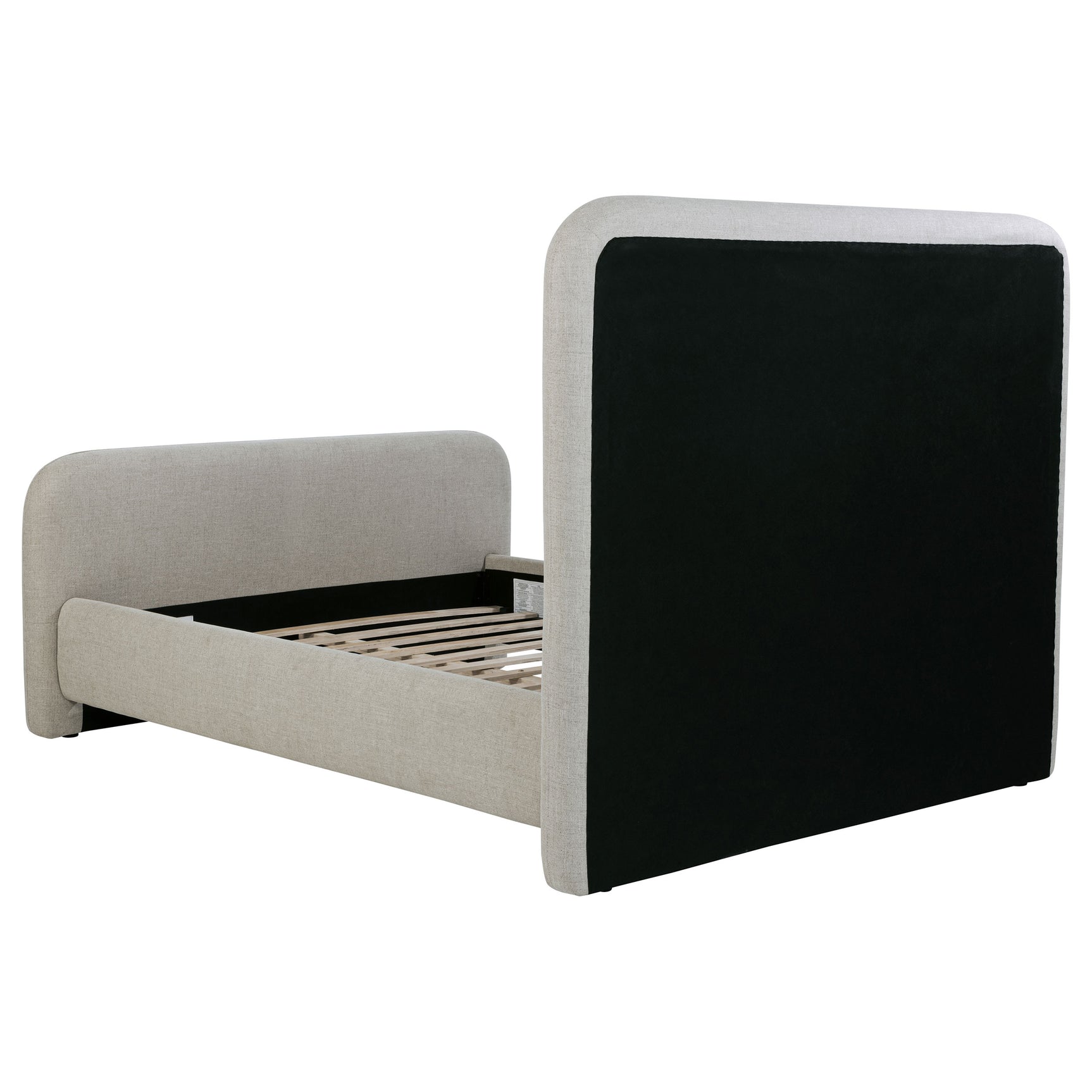 Wren Upholstered Queen Panel Bed Grey - Tampa Furniture Outlet