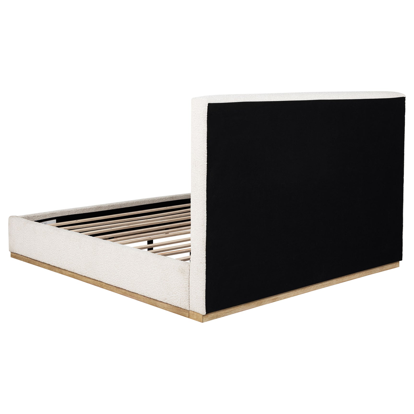 Knox Upholstered EASTERN KING Panel Bed Cream - Tampa Furniture Outlet