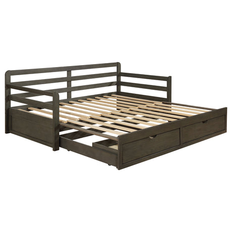 Tampa Furniture Outlet - Coaster - Sorrento 2-drawer Twin XL Daybed with Extension Trundle Grey - 305706