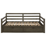 Sorrento 2-drawer Twin XL Daybed with Extension Trundle Grey - Tampa Furniture Outlet