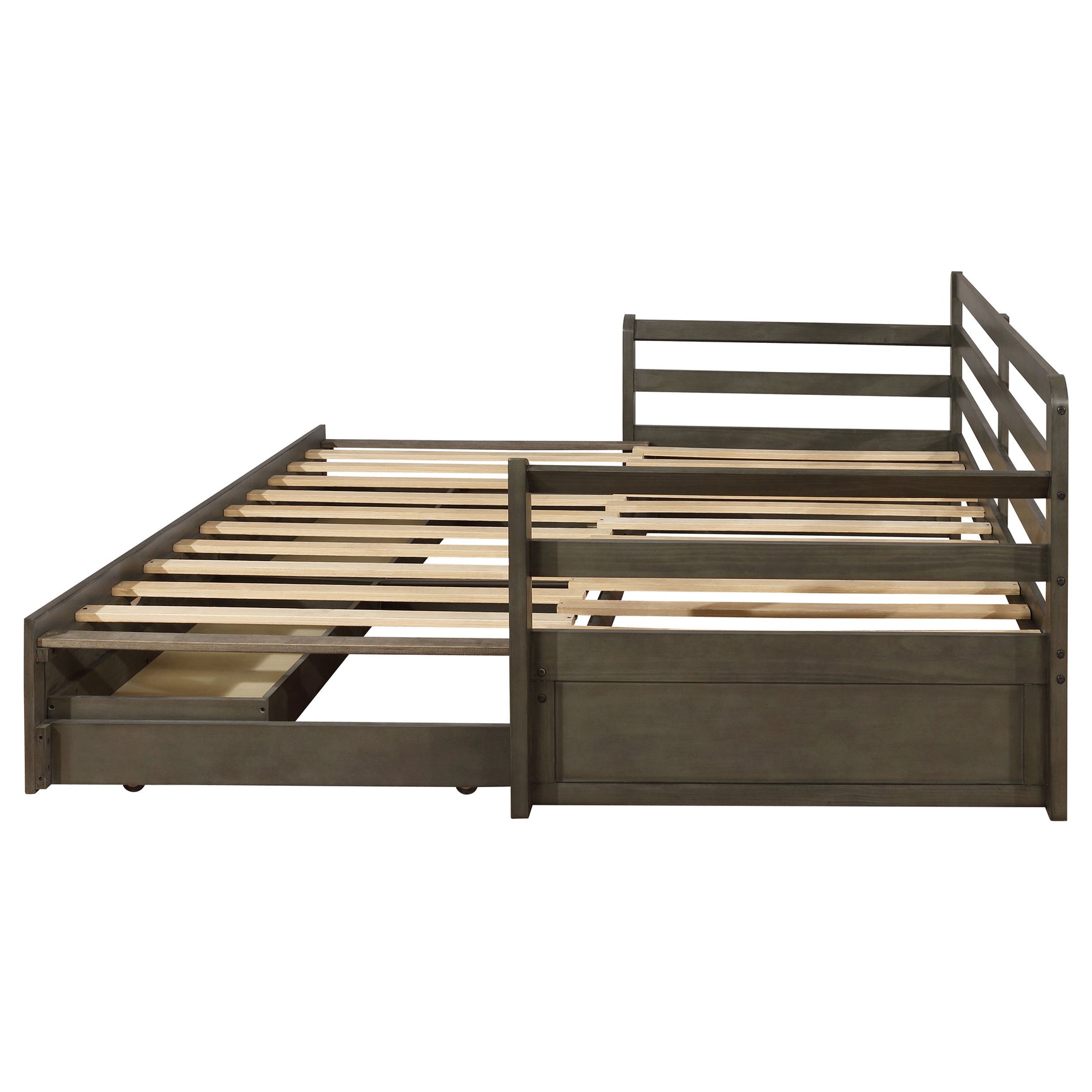 Sorrento 2-drawer Twin XL Daybed with Extension Trundle Grey - Tampa Furniture Outlet