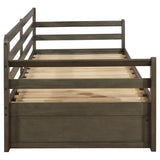 Sorrento 2-drawer Twin XL Daybed with Extension Trundle Grey - Tampa Furniture Outlet
