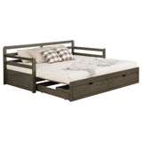 Sorrento 2-drawer Twin XL Daybed with Extension Trundle Grey - Tampa Furniture Outlet