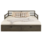 Sorrento 2-drawer Twin XL Daybed with Extension Trundle Grey - Tampa Furniture Outlet