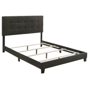 Tampa Furniture Outlet - Coaster - Mapes Upholstered Full Panel Bed Charcoal - 305746F
