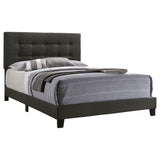 Mapes Upholstered Full Panel Bed Charcoal - Tampa Furniture Outlet